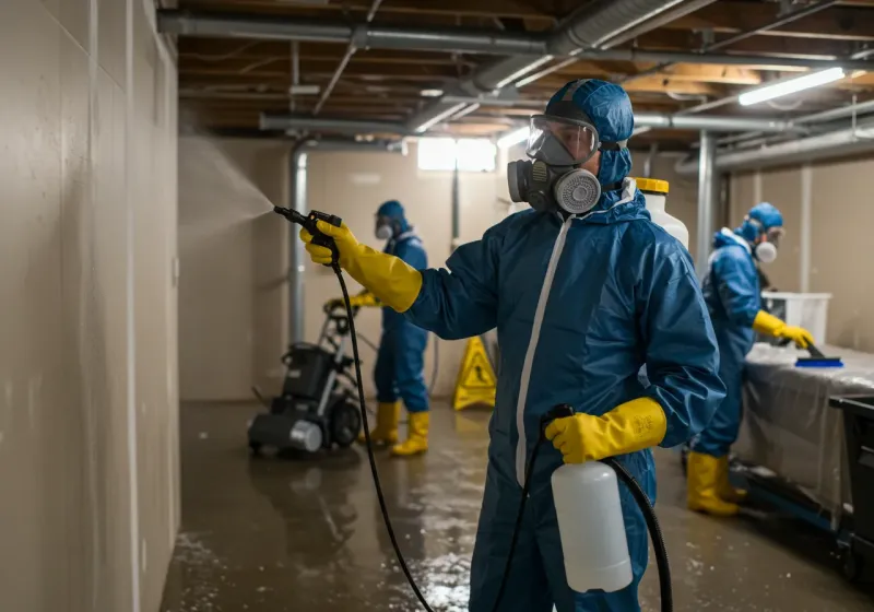 Basement Sanitization and Antimicrobial Treatment process in Oregon County, MO